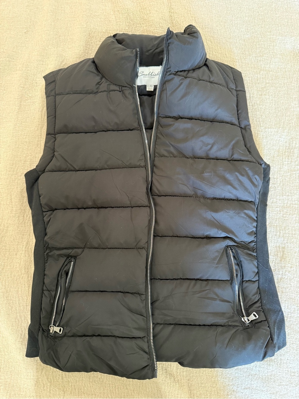 Snobbish Collection - Black Quilted Puffer Vest